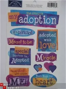 Karen Foster cardstock stickers adoption
