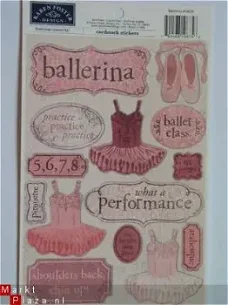 Karen Foster cardstock stickers ballerina