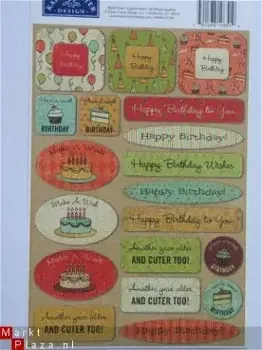 Karen Foster cardstock stickers birtsday wishes - 0