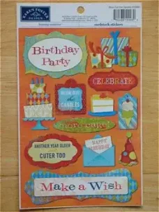 Karen Foster cardstock stickers blow out the candles