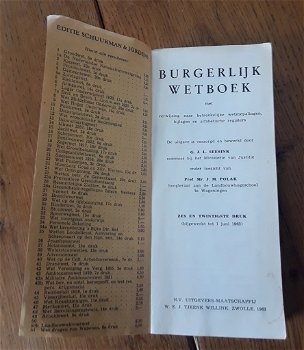 Burgerlijk wetboek uitvoering 1963 - Editie Schuurman & Jordens - 1