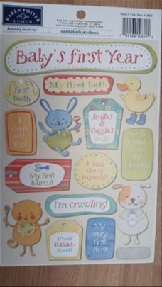 Karen Foster cardstock stickers baby's first year