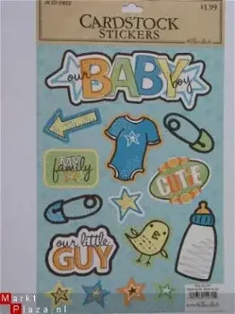 The paper studio cardstock stickers baby boy - 0