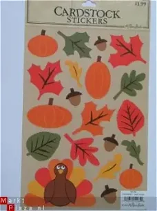 The paper studio cardstock stickers fall
