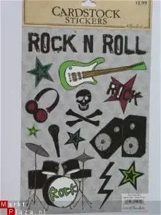The paper studio cardstock stickers rock n roll - 0