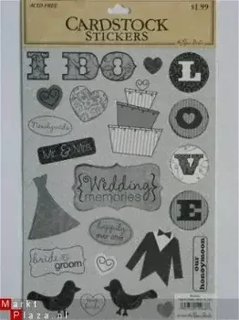 The paper studio cardstock stickers wedding - 0