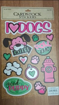 The paper studio cardstock stickers dogs - 0