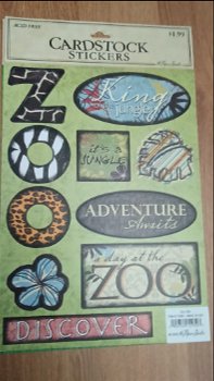 The paper studio cardstock stickers zoo - 0