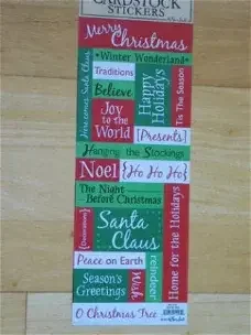 The paper studio cardstock stickers XL merry christmas - 0