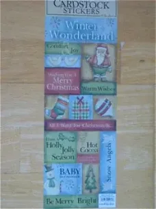 The paper studio cardstock stickers XL winter wonderland