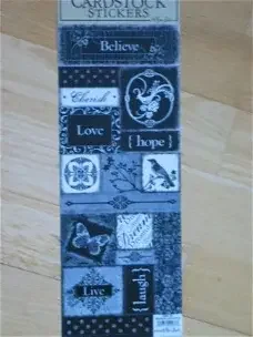 The paper studio cardstock stickers XL believe - 0