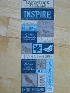 The paper studio cardstock stickers XL inspire - 0