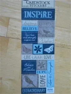 The paper studio cardstock stickers XL inspire