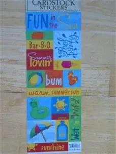 The paper studio cardstock stickers XL fun in the sun - 0