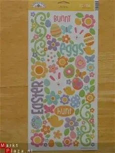 Doodlebug cardstock stickers XL icons bunny hop