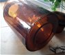 Stopfles / apothekersfles van bruin glas - 5 - Thumbnail
