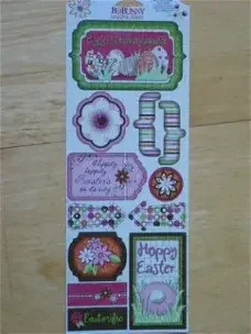 Bo Bunny cardstock stickers XL easter