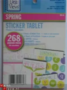 Deja Views sticker tablet (8 vellen) spring - 0