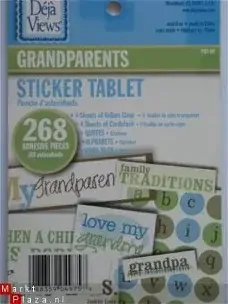 Deja Views sticker tablet (8 vellen) grandparents - 0