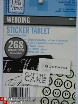 Deja Views sticker tablet (8 vellen) wedding - 0