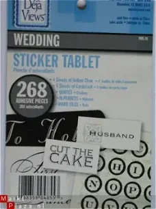 Deja Views sticker tablet (8 vellen) wedding