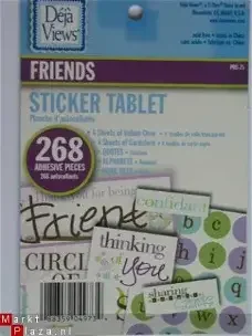 Deja Views sticker tablet (8 vellen) friends