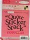 DCWV qoute sticker stack (10 vel) colored love - 0 - Thumbnail