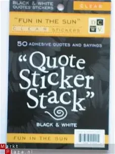 DCWV qoute sticker stack (10 vel) clear fun in the sun - 0