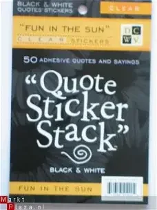 DCWV qoute sticker stack (10 vel) clear fun in the sun