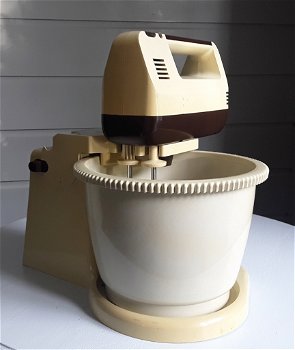 Vintage Moulinex mixer - blender - ronddraaiende kom - 1