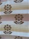Te koop beige vintage deken met bloemmotief (237 x 213 cm). - 3 - Thumbnail