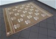 Te koop beige vintage deken met bloemmotief (237 x 213 cm). - 7 - Thumbnail