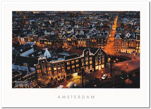 Ansichtkaart: Amsterdam by Night (1) - 0