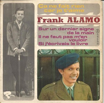 Frank Alamo – Ca Ne Fait Rien Car Je T'aime (1966) - 0