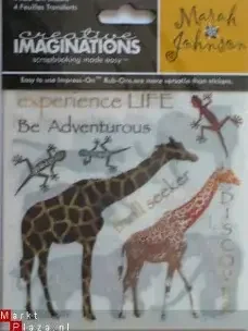 creative imaginations rub-on (4 vel) safari - 0