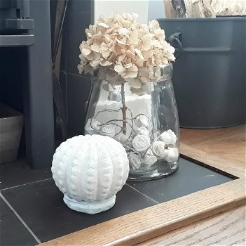 Decoratieve bol/bloem/cactus voor binnen of buiten (beton) - 4