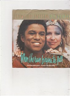 Single Jermaine Jackson/Pia Zadora- When the rain begins to fall