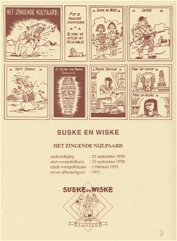 Suske en Wiske 16 Het zingende nijlpaard Hardcover met linnen rug - 1