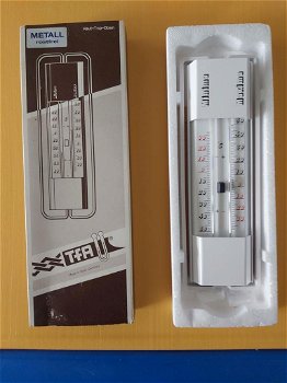 Metalen minima maxima thermometer voor buiten - 0