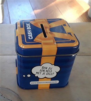 Spaarpot / spaarblik / cash box (met geld leren omgaan) - 1