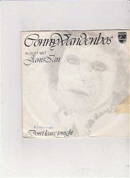 Single Conny Vandenbos - Don't leave tonight - 0