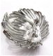 Prachtige zilverkleurige broche - 4 - Thumbnail