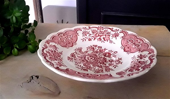 Windsor ridgway of staffordshire england saucer / schotel (pink / roze) - 1