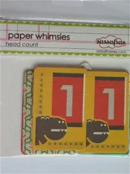 Sassafras paper whimsies head count - 1