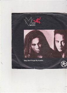 Single Milli Vanilli - Baby don't forget my number