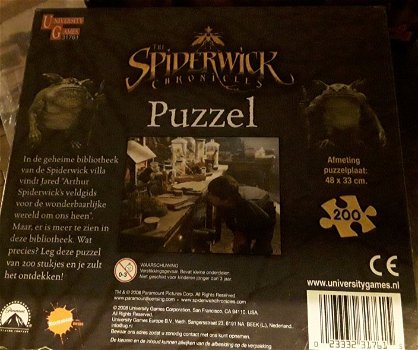 Legpuzzel van the spiderwick chronicles (paramount; nickelodeon movies) - 1