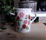 Mok / beker - decoratie: aardbeien / aardbeienplant / aardbeienbloesem - 1 - Thumbnail