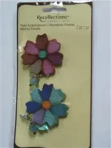 Recollections chipboard embellishments floral 1