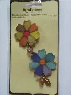 Recollections chipboard embellishments floral 2 - 0