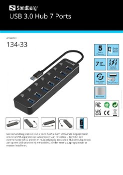 USB 3.0 Hub 7 Ports - 1
